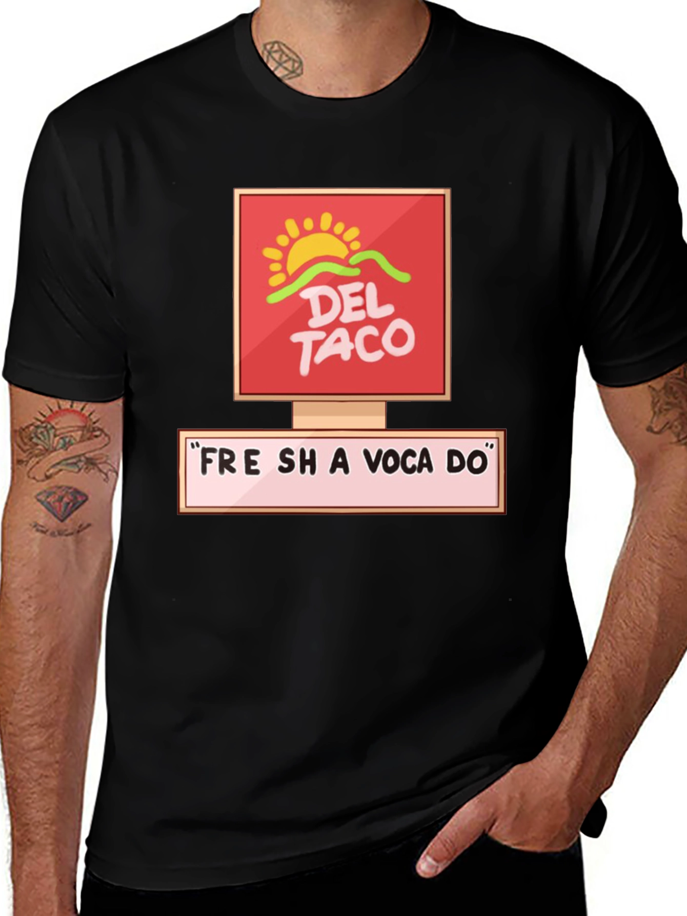 Del Taco Fresh Avocado Graphic Tee