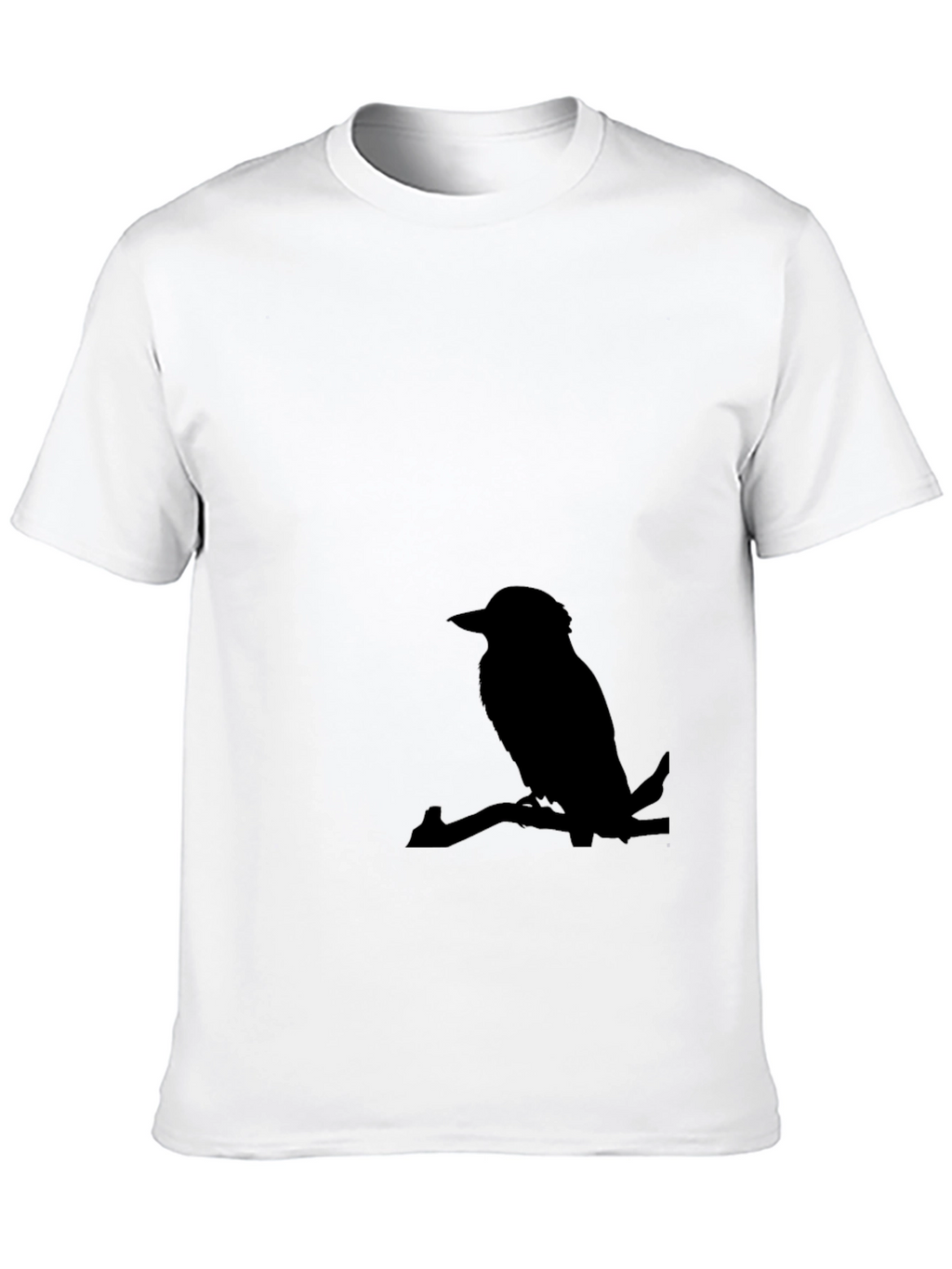 Mens Bird Silhouette Graphic Tee - Casual Style