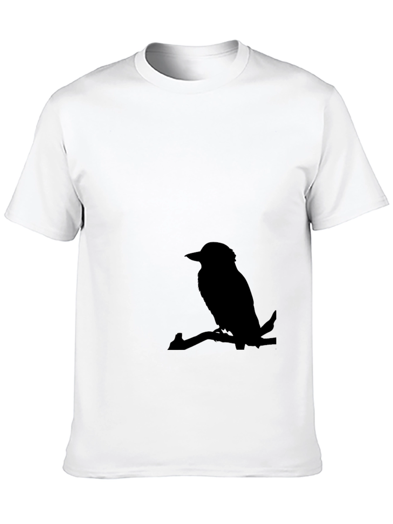 Mens Bird Silhouette Graphic Tee - Casual Style