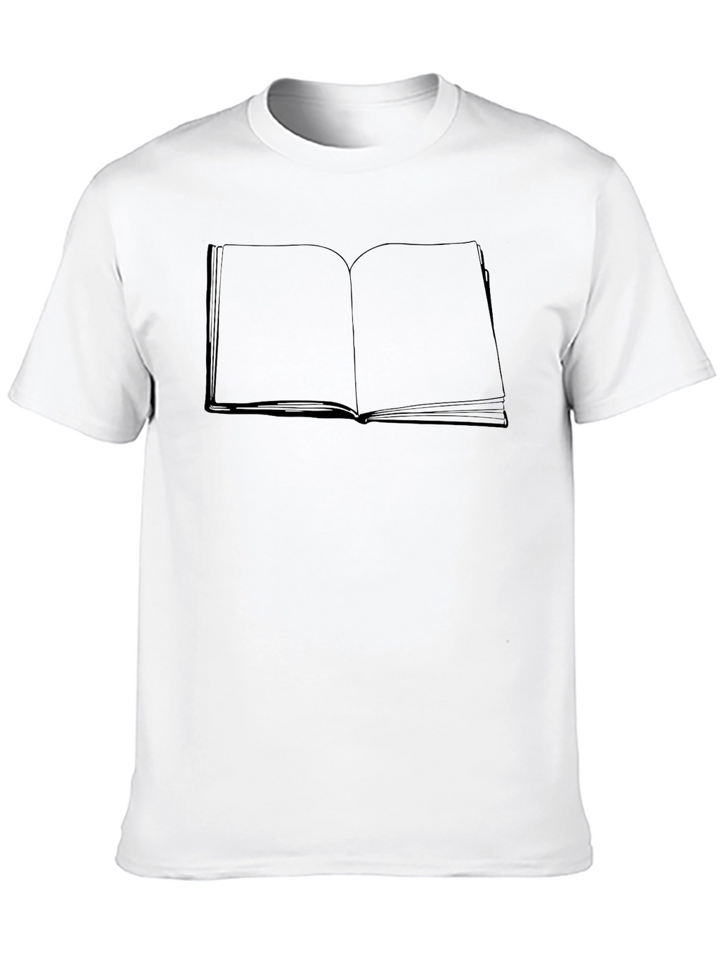 Open Book Graphic Tee - Black Cotton Blend