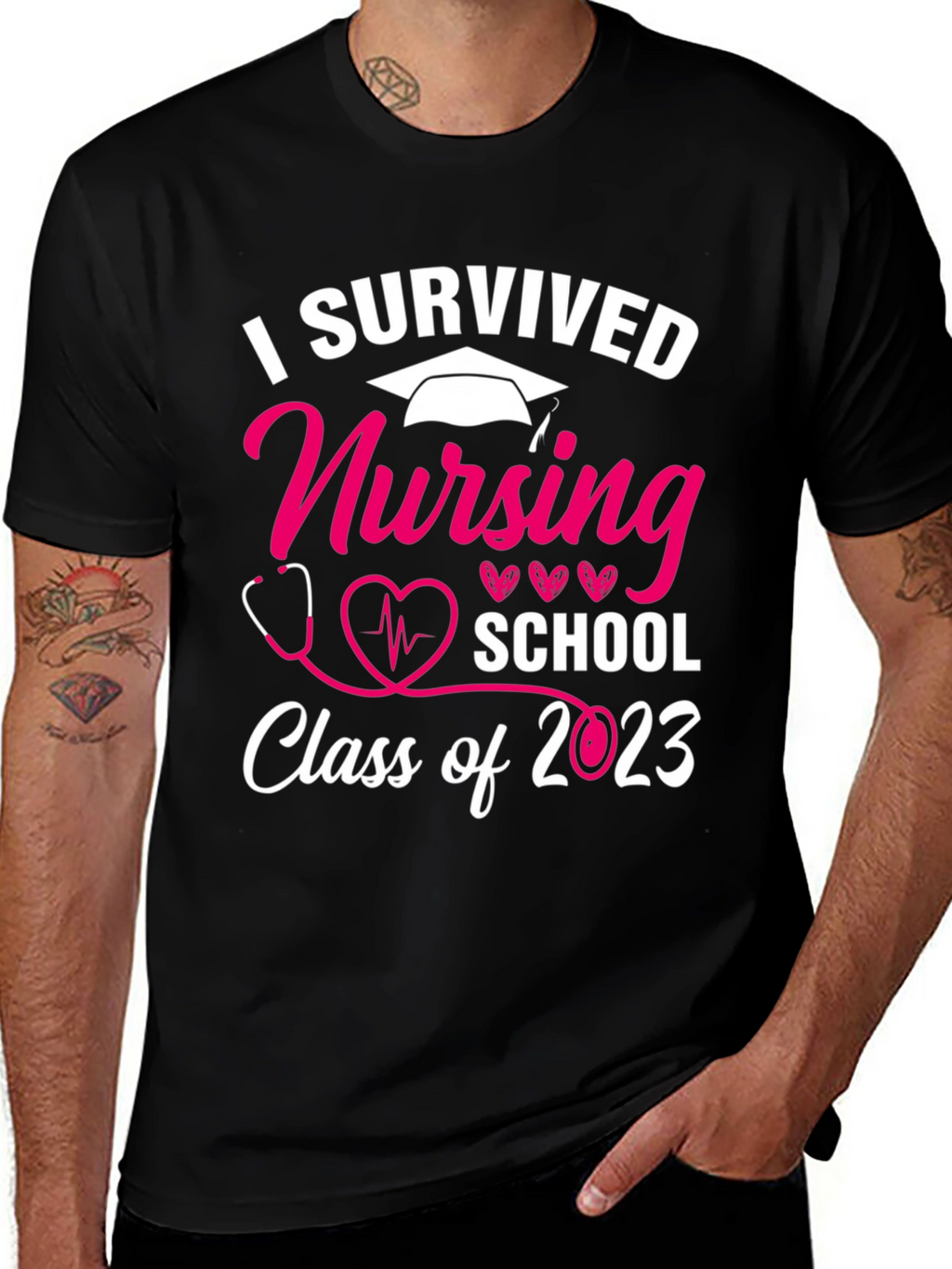 I Survived Nursing School 2023 T-Shirt