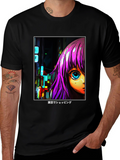 Anime Girl T-Shirt - Tokyo Shopping Design