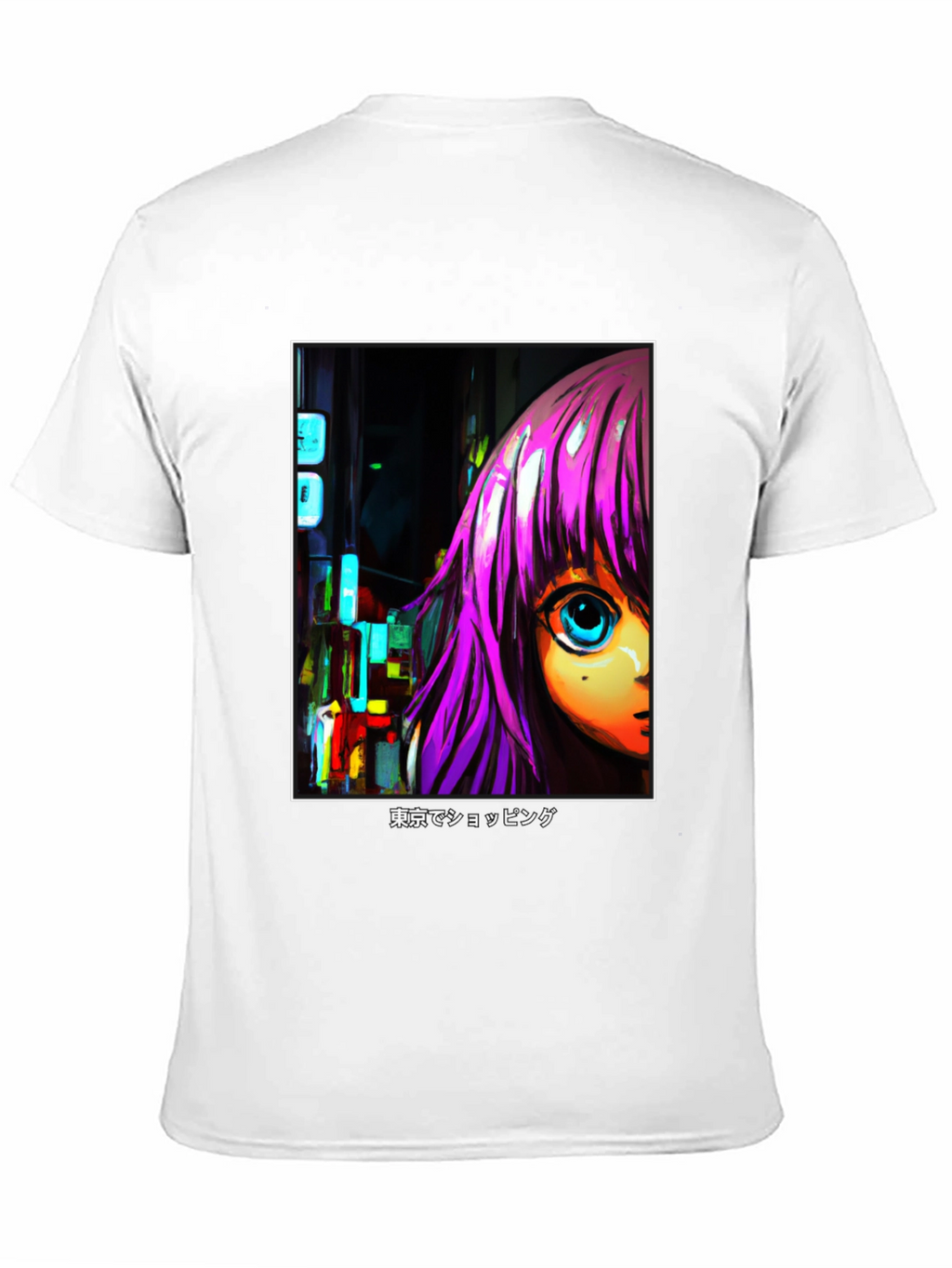 Anime Girl T-Shirt - Tokyo Shopping Design