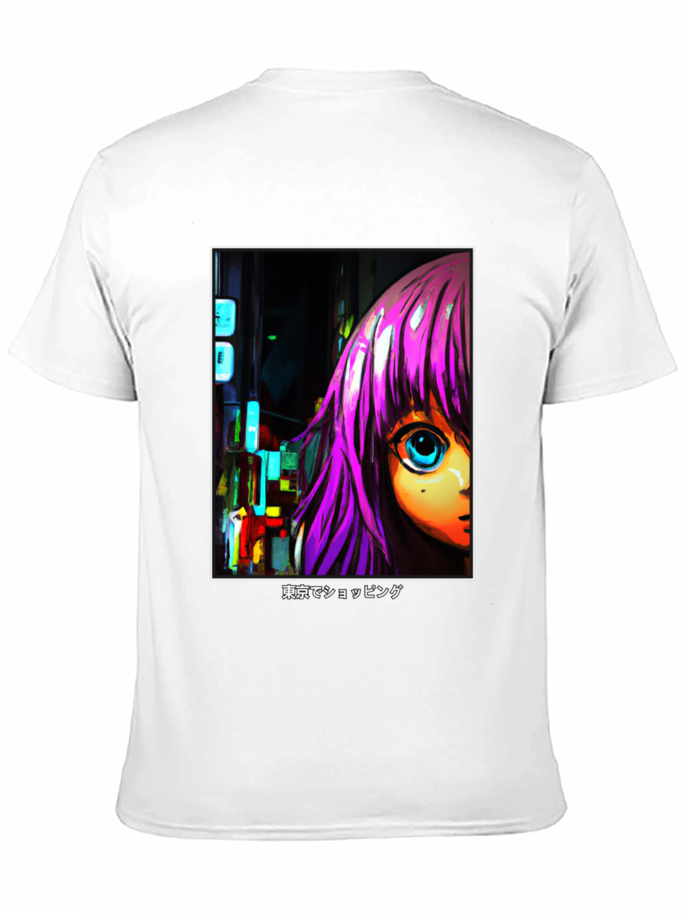 Anime Girl T-Shirt - Tokyo Shopping Design