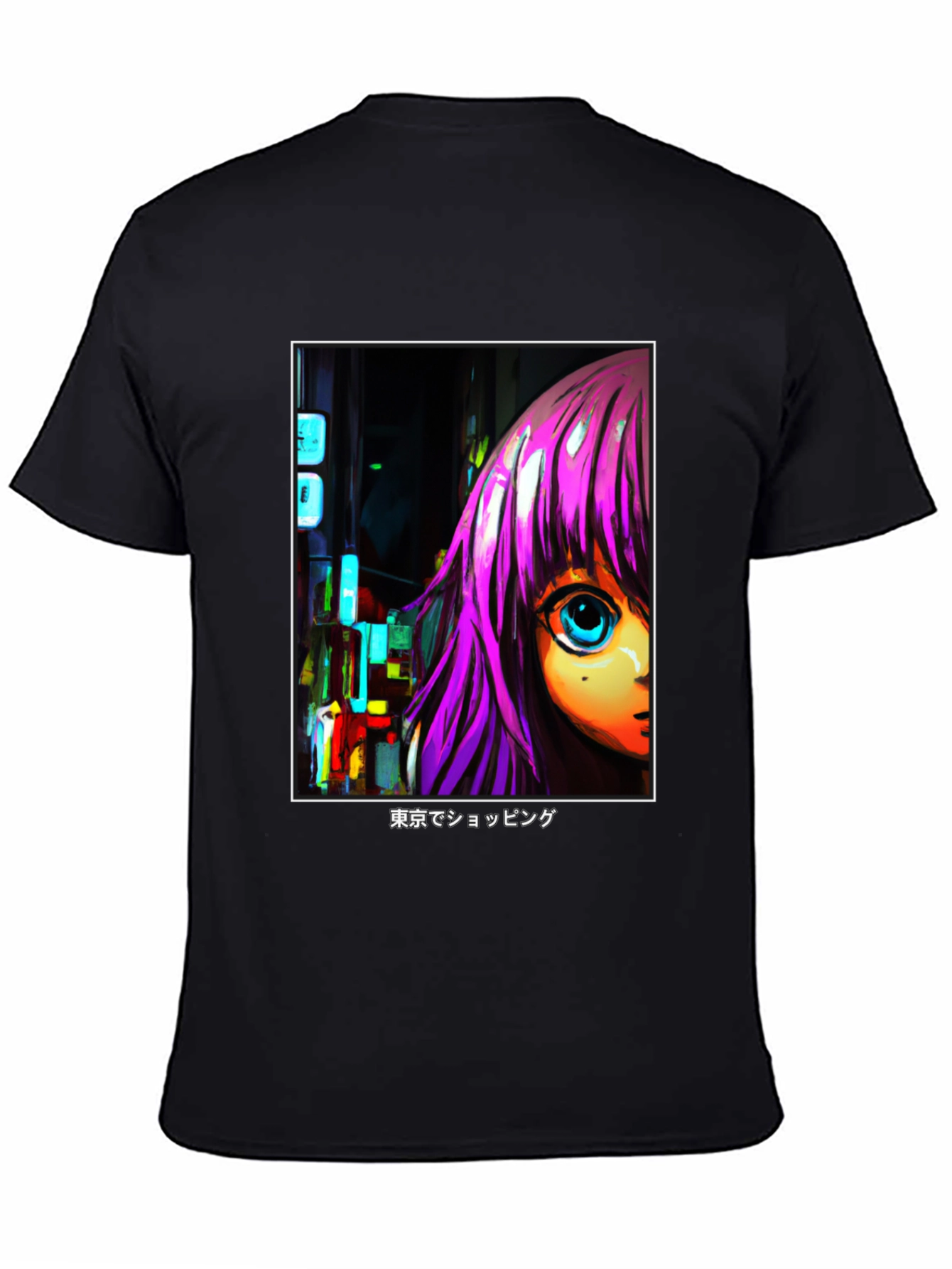 Anime Girl T-Shirt - Tokyo Shopping Design