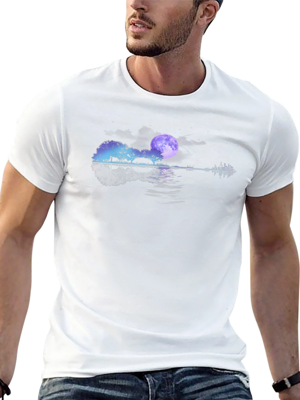 Guitar Landscape Graphic Tee