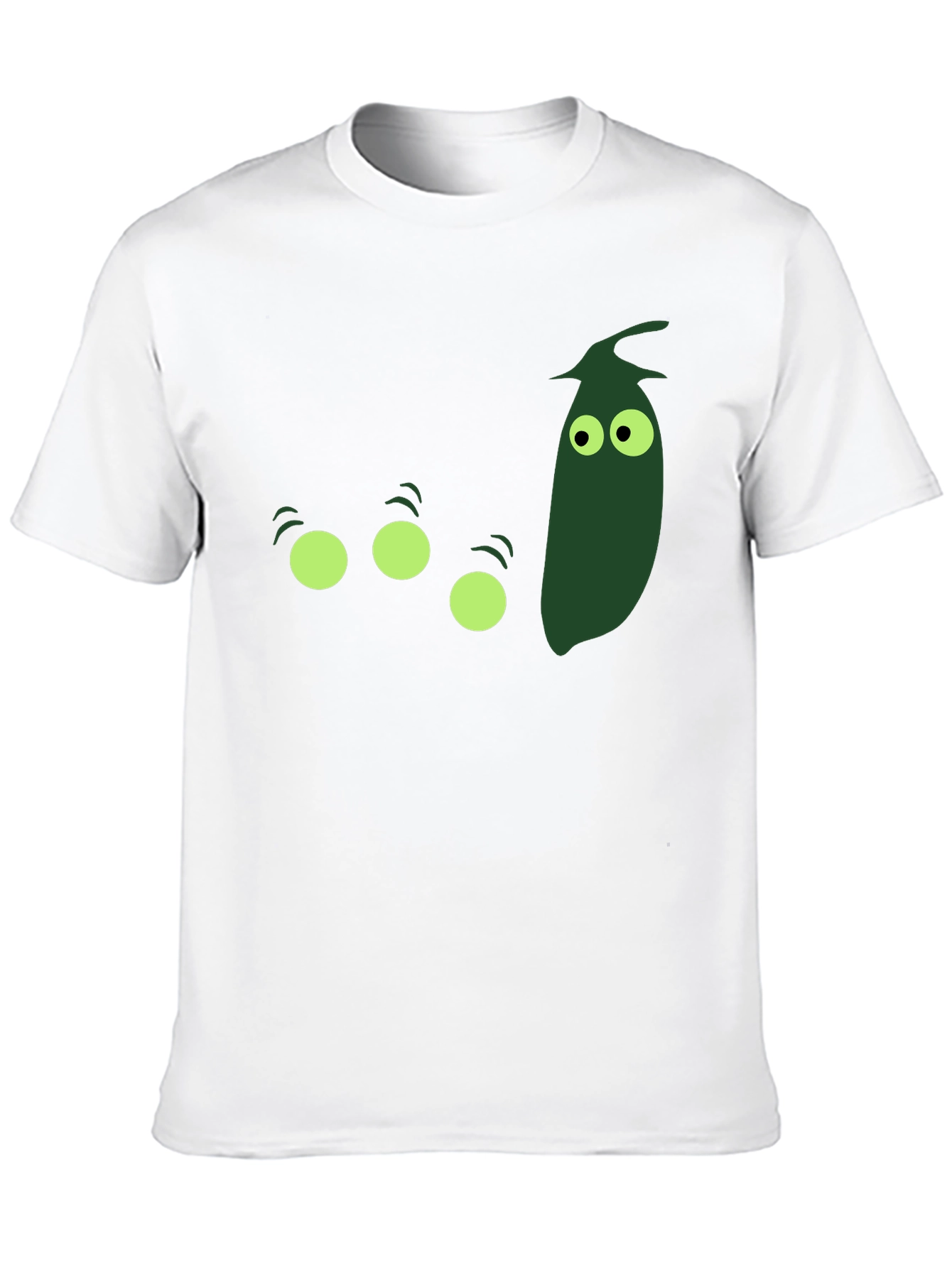 Funny Pea Pod T-Shirt - Mens Black Graphic Tee