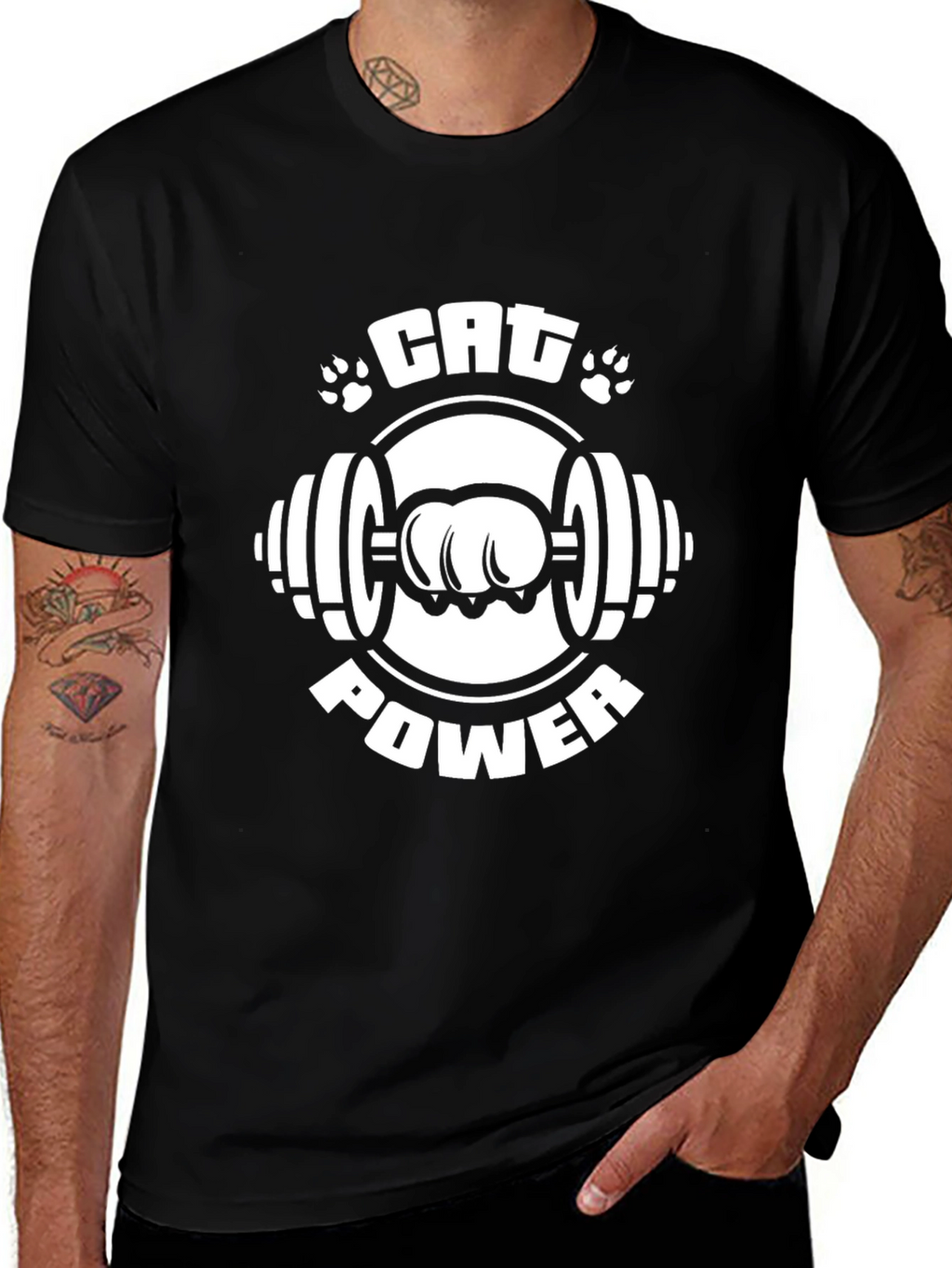 Cat Power T-Shirt - Gym Humor
