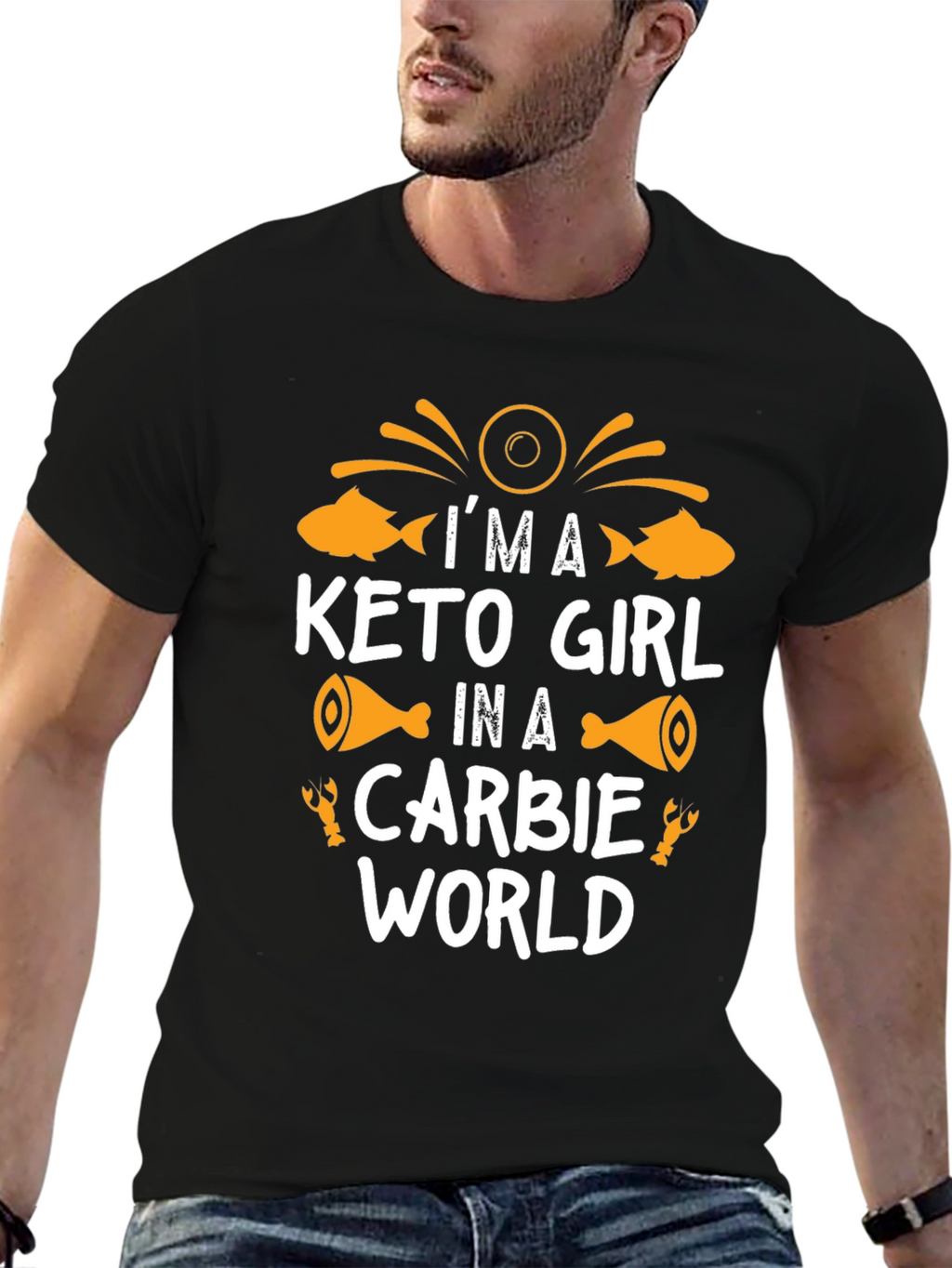 Keto Girl Carbie World Graphic T-Shirt