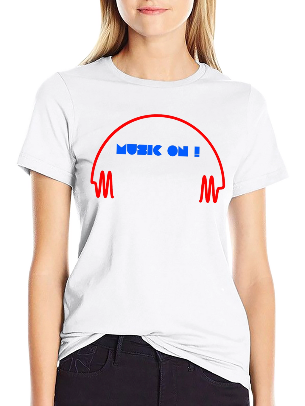 Music On T-Shirt - Bold Graphic Tee