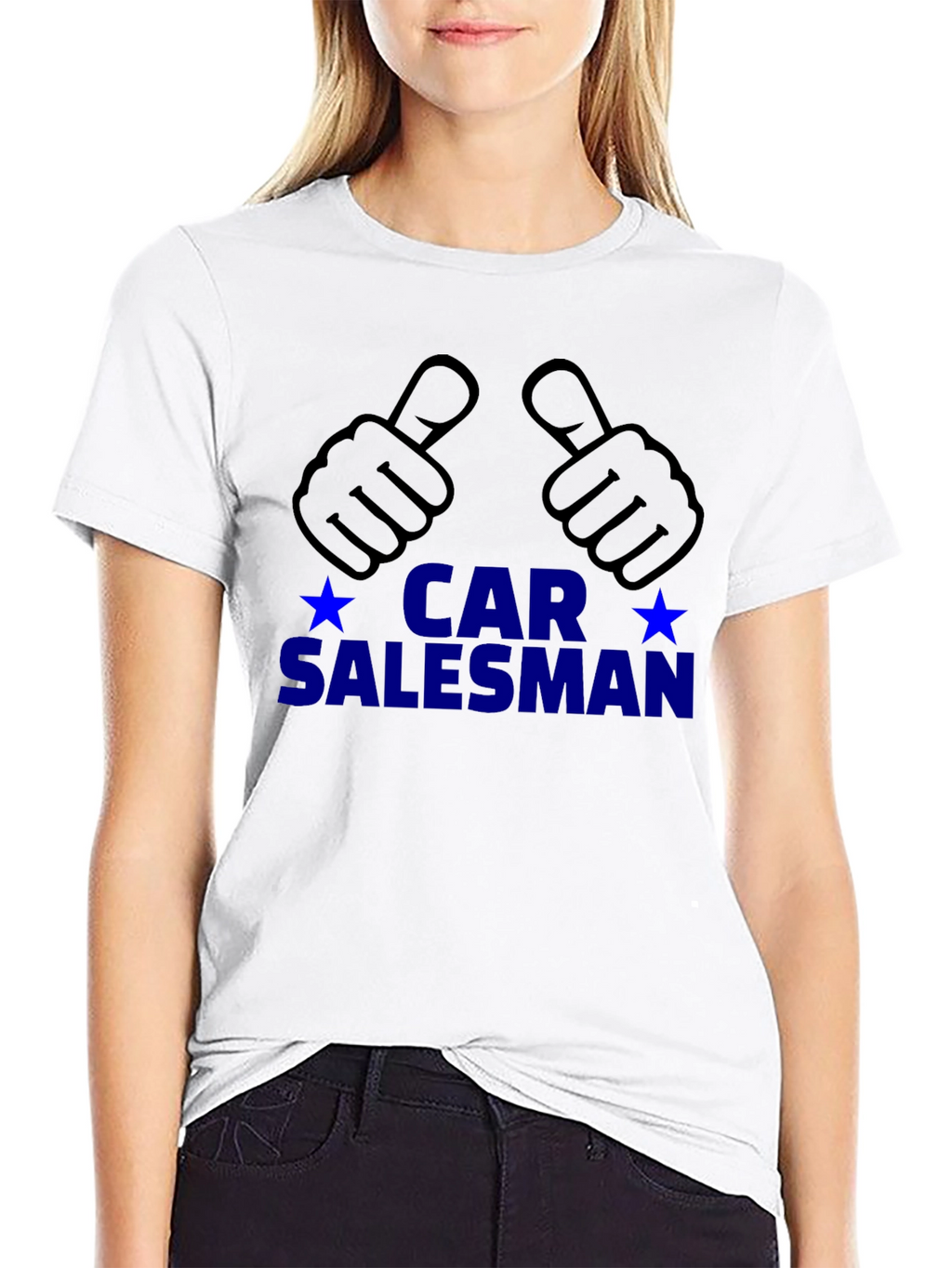Car Salesman T-Shirt - Thumbs Up Design