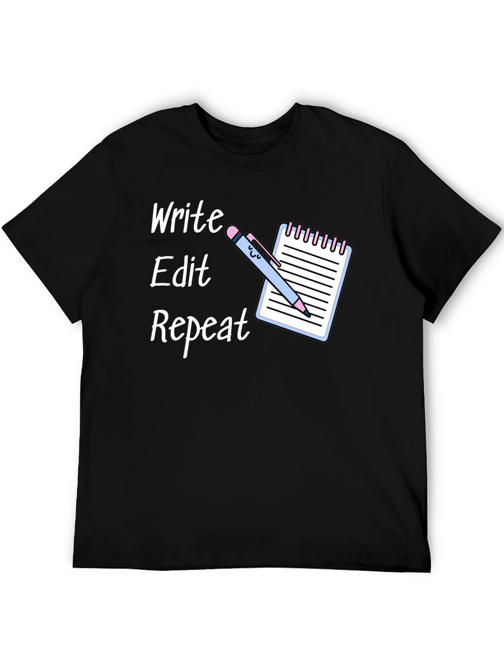 Write Edit Repeat T-Shirt - Writers Tee