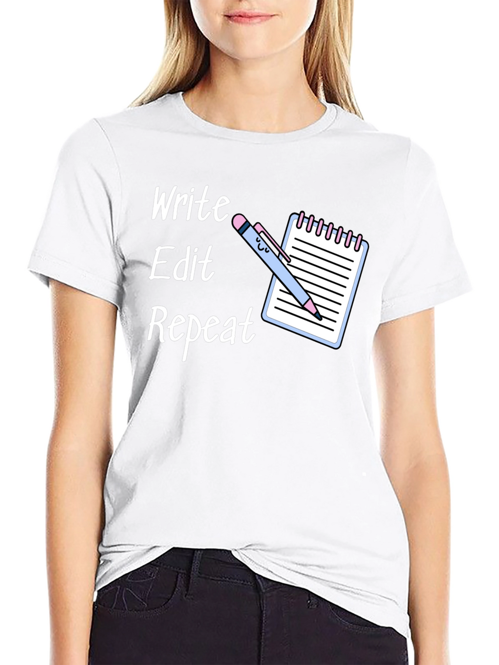 Write Edit Repeat T-Shirt - Writers Tee