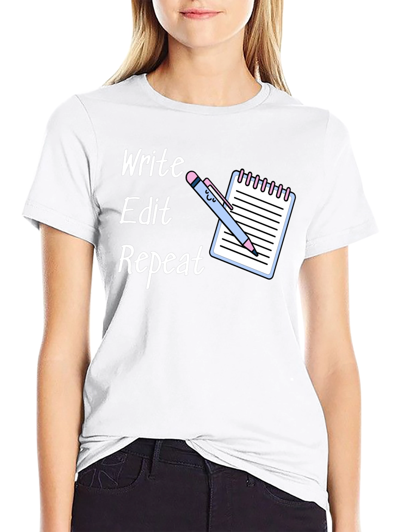 Write Edit Repeat T-Shirt - Writers Tee