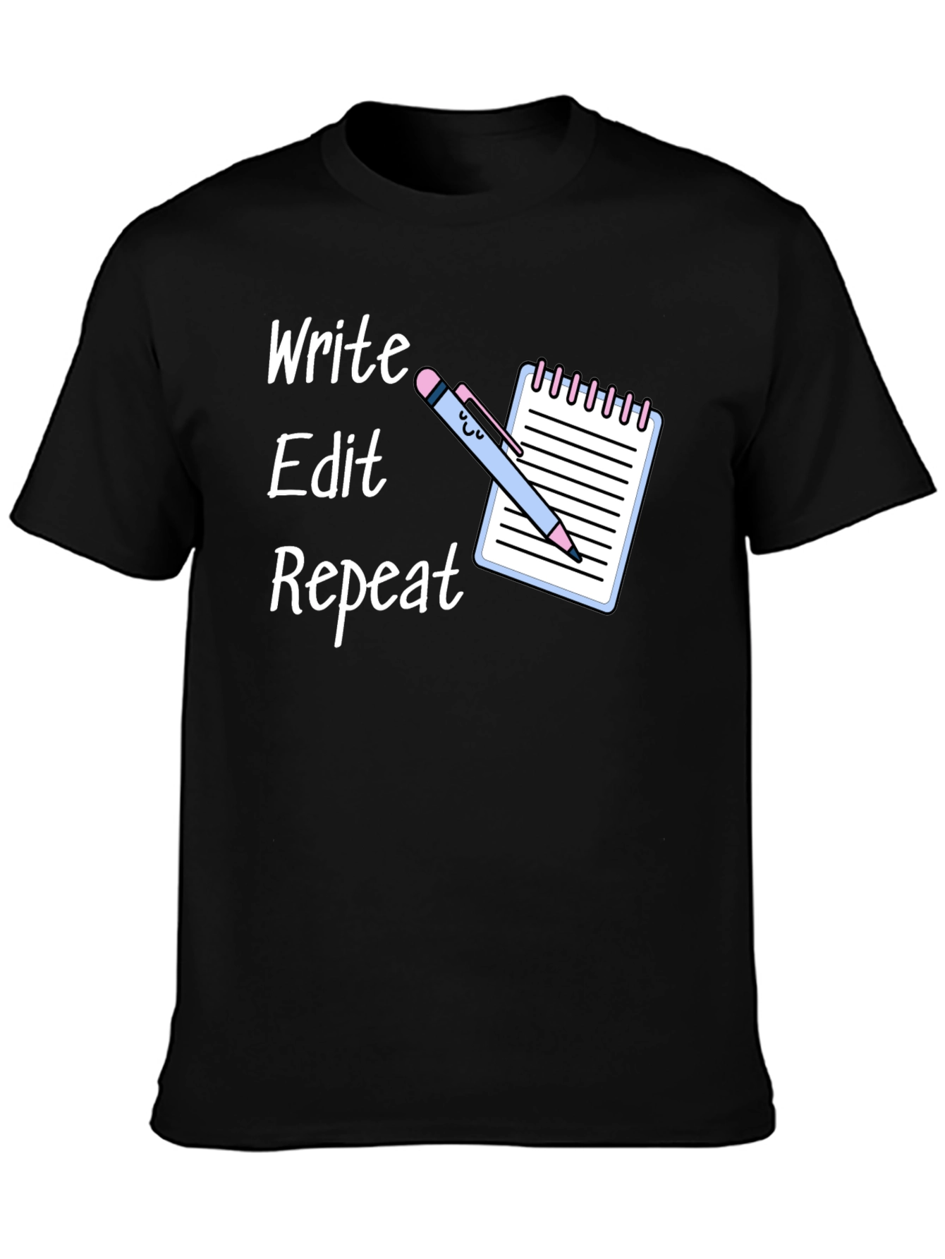 Write Edit Repeat T-Shirt - Writers Tee