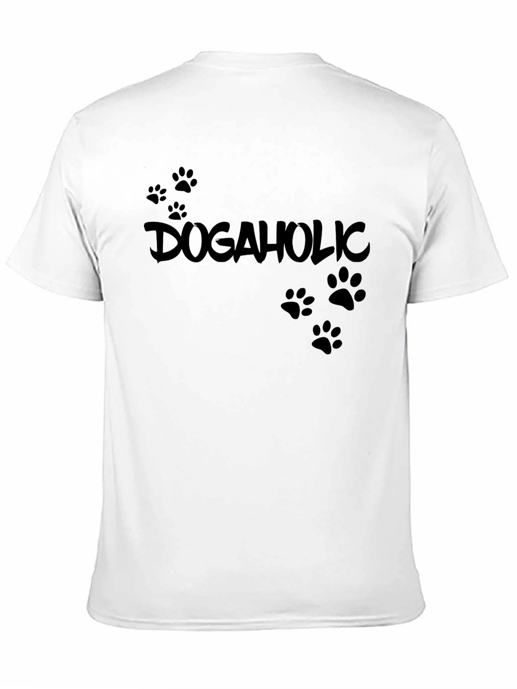 Dogaholic T-Shirt - Black Cotton Tee