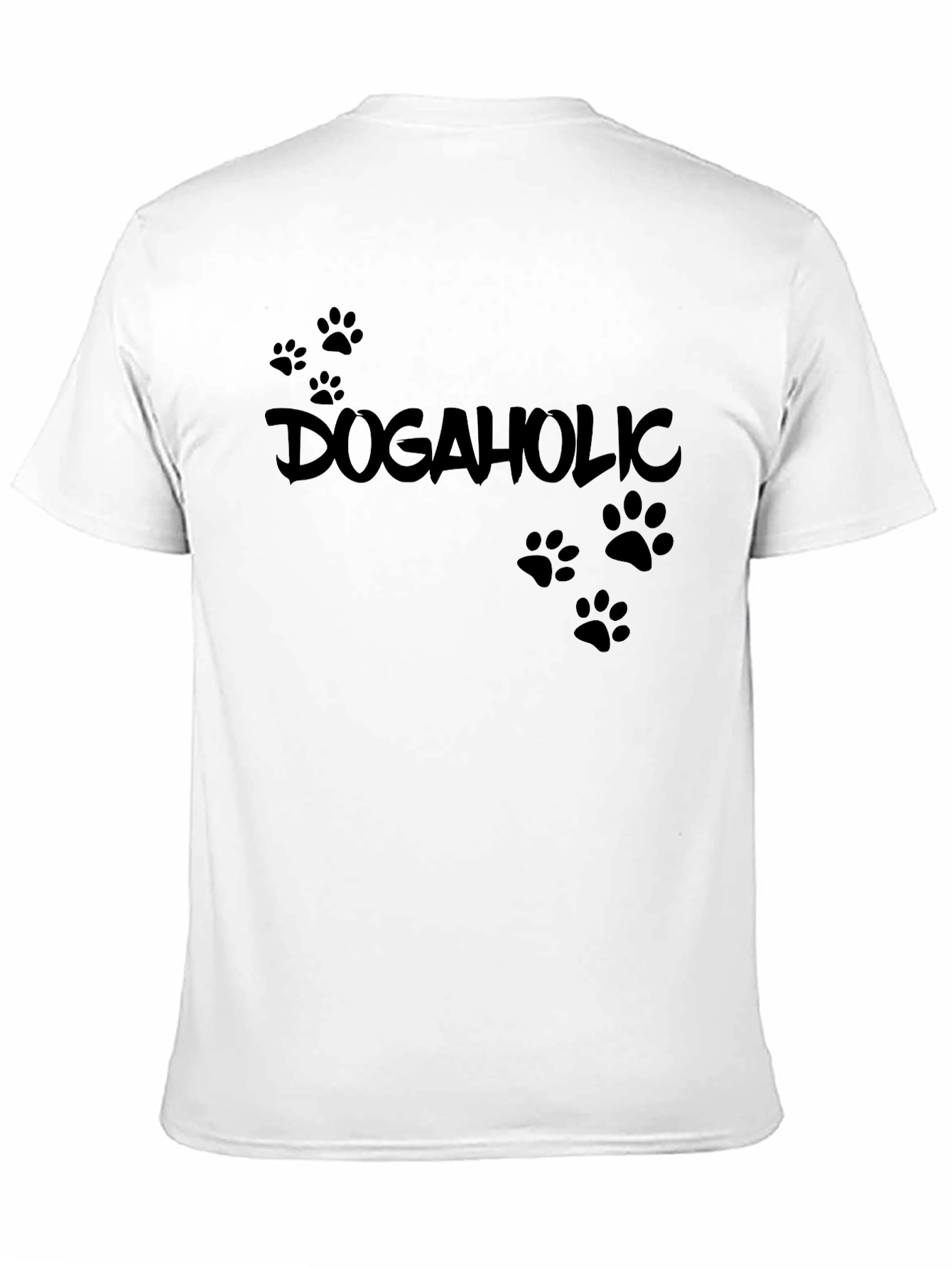 Dogaholic T-Shirt - Black Cotton Tee