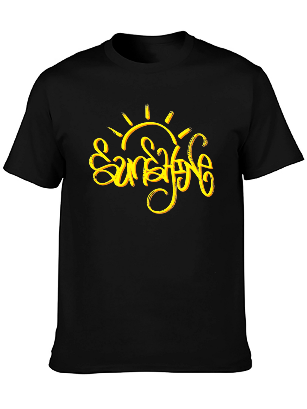 Sunshine Graphic Black T-Shirt