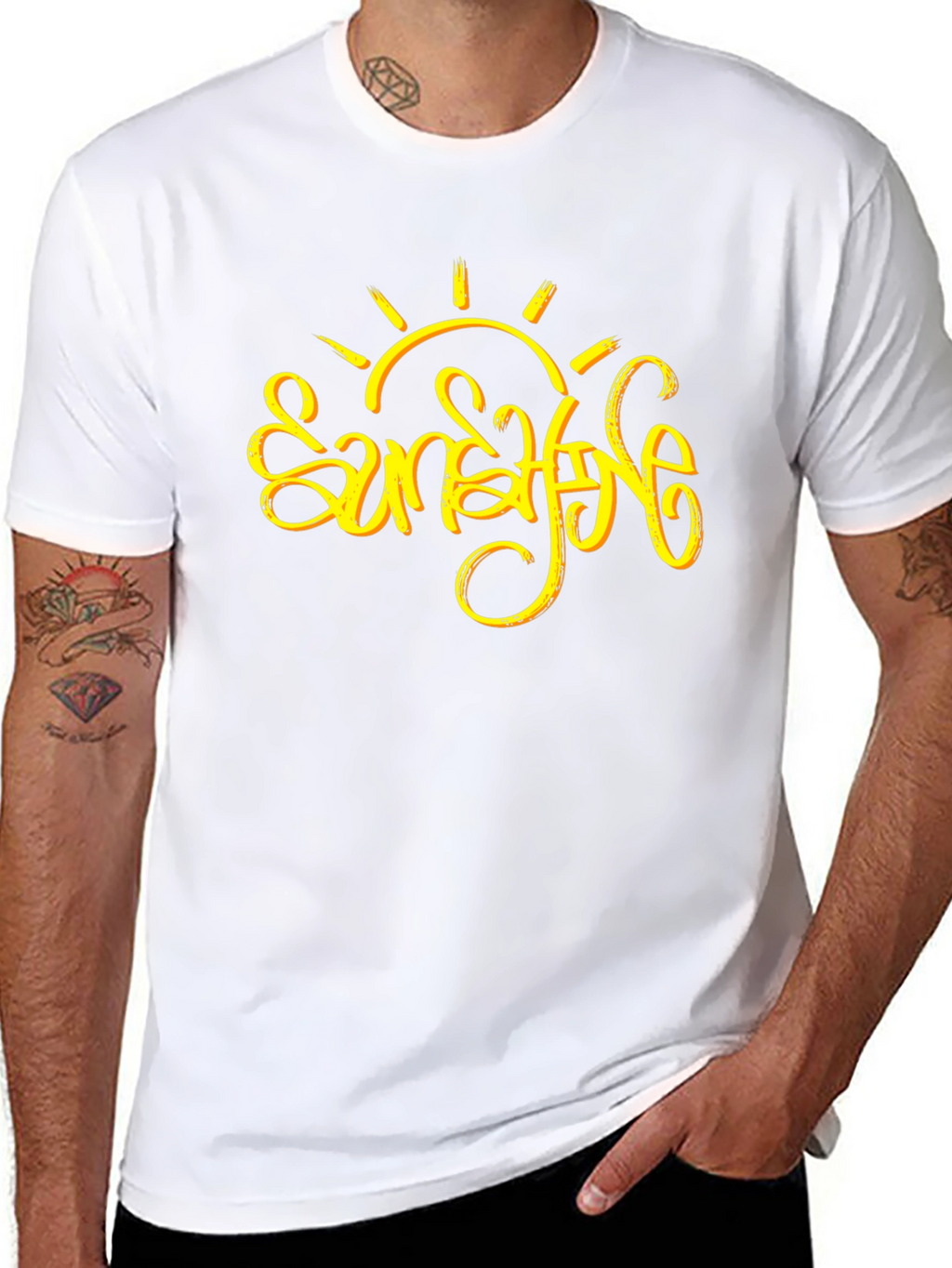 Sunshine Graphic Black T-Shirt