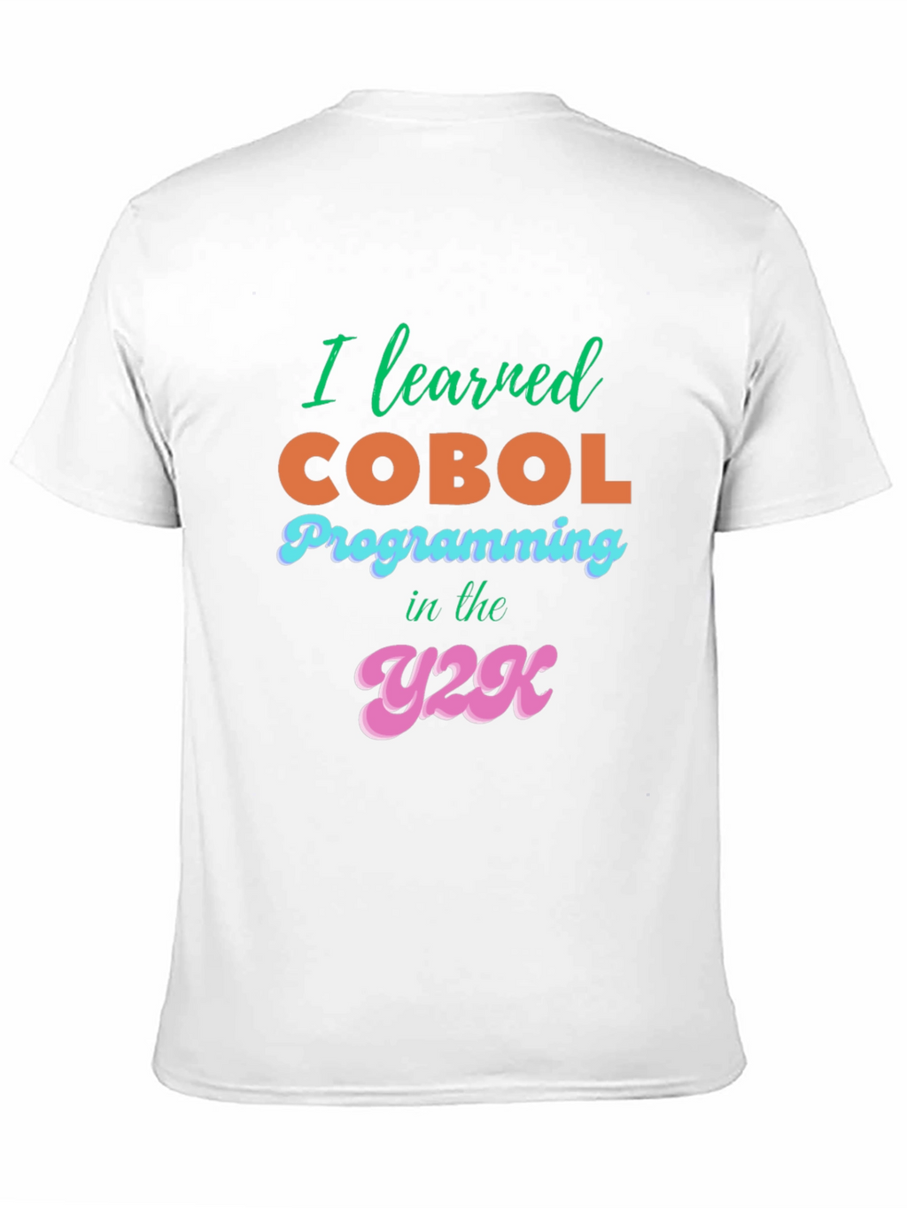 I Learned COBOL Y2K Black T-Shirt