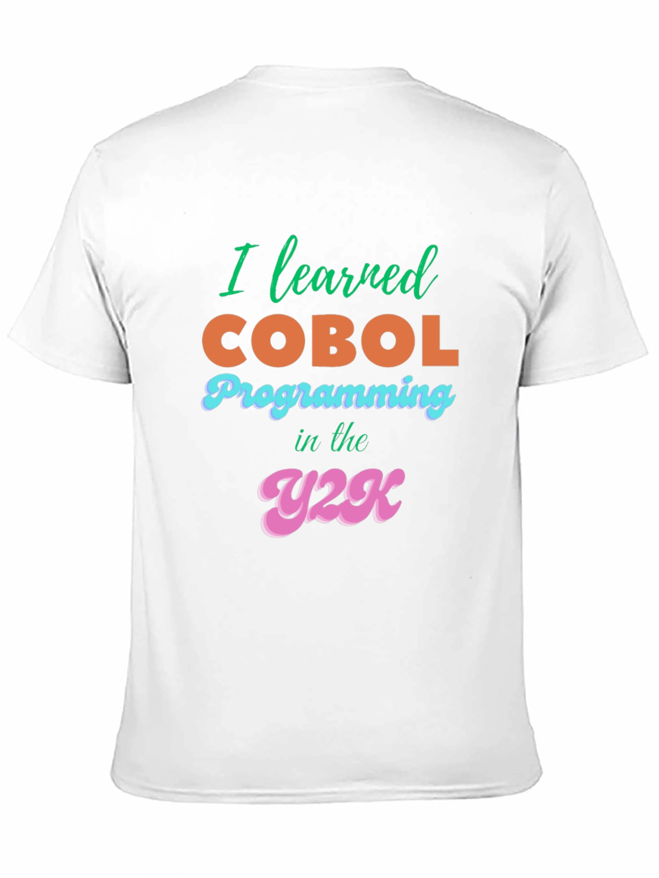 I Learned COBOL Y2K Black T-Shirt