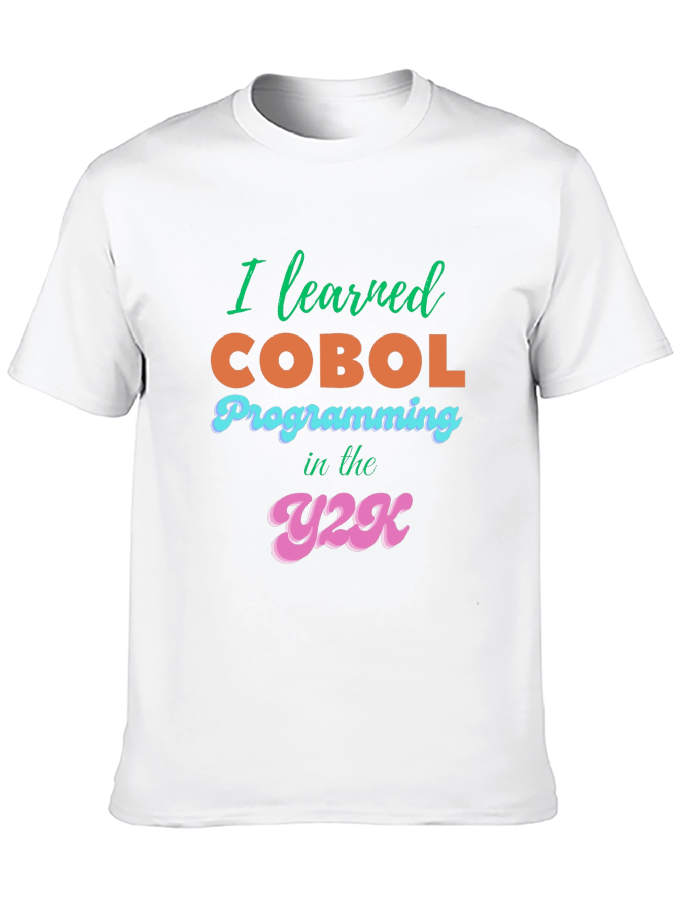 I Learned COBOL Y2K Black T-Shirt