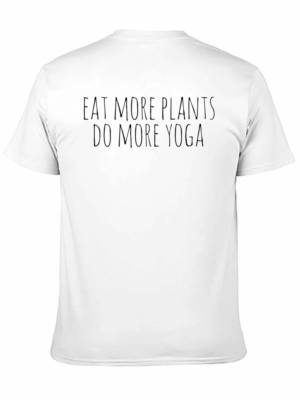 Eat More Plants Yoga Black T-Shirt