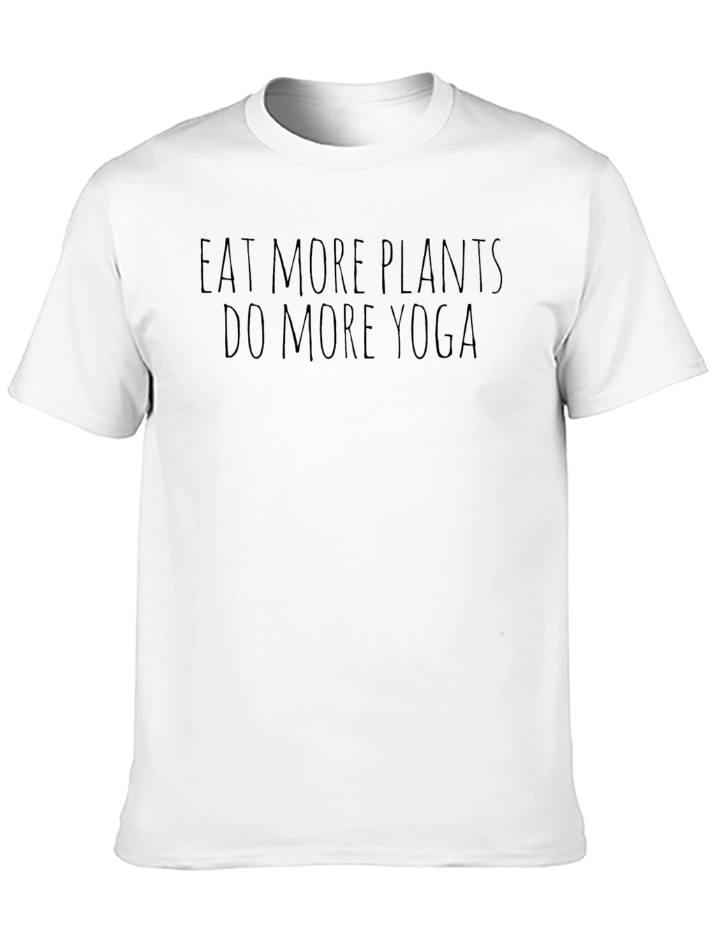 Eat More Plants Yoga Black T-Shirt