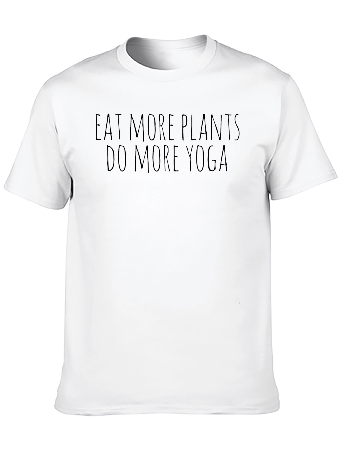 Eat More Plants Yoga Black T-Shirt