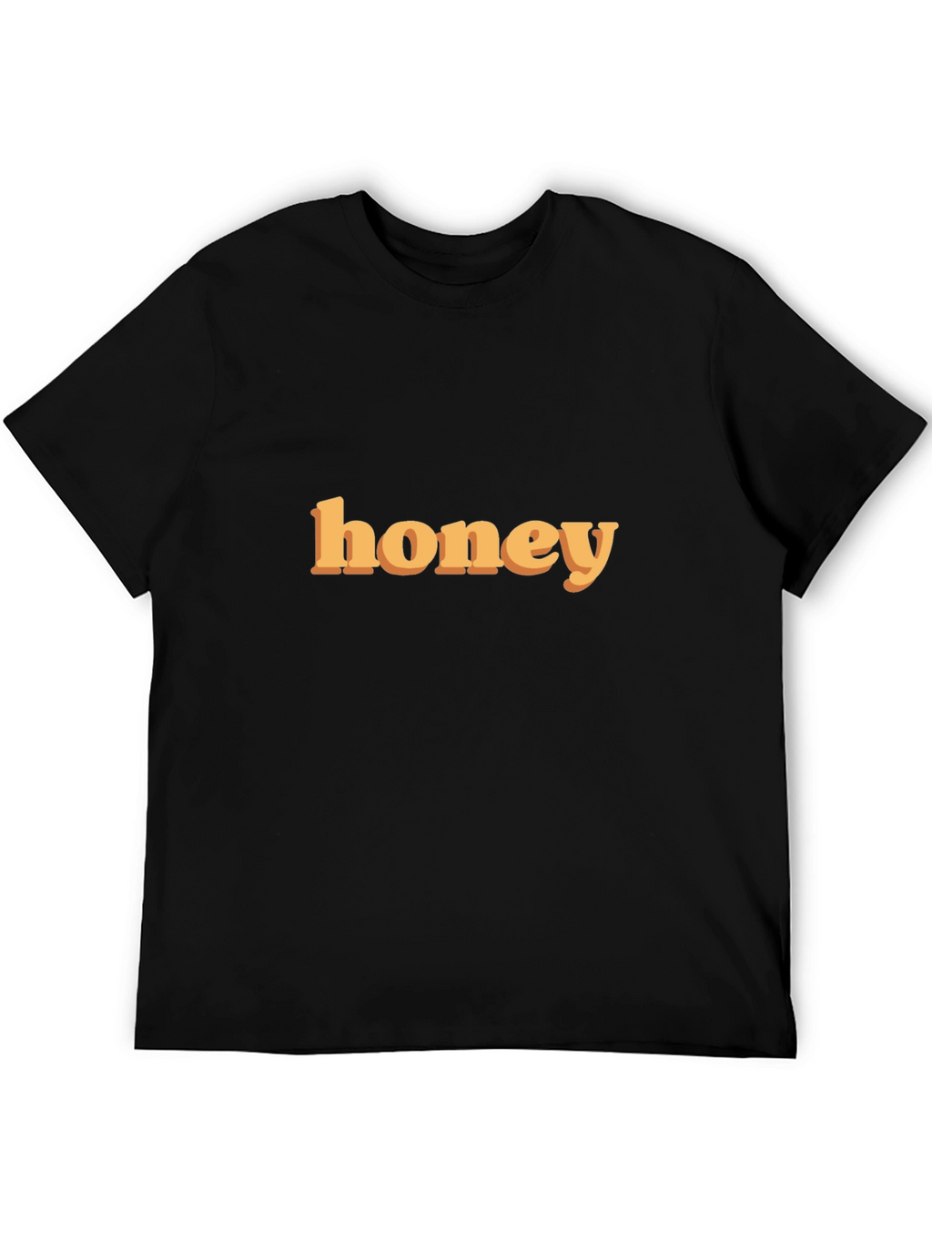 Honey Graphic Print Tee - Trendy Casual T-Shirt