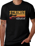 Strings Attached Guitar Graphic T-Shirt