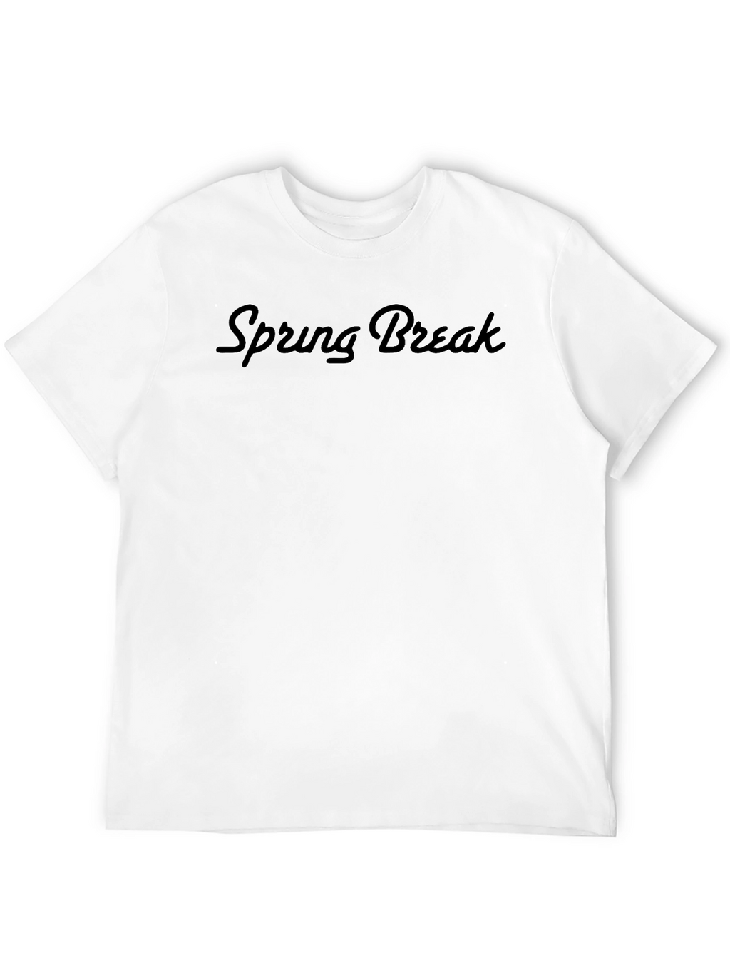 Spring Break Black Graphic Tee - Mens Casual Shirt