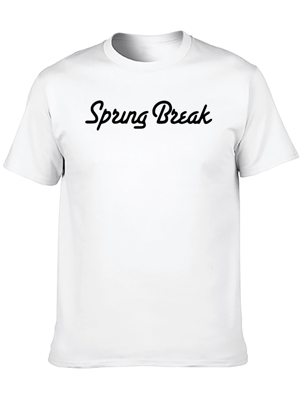 Spring Break Black Graphic Tee - Mens Casual Shirt