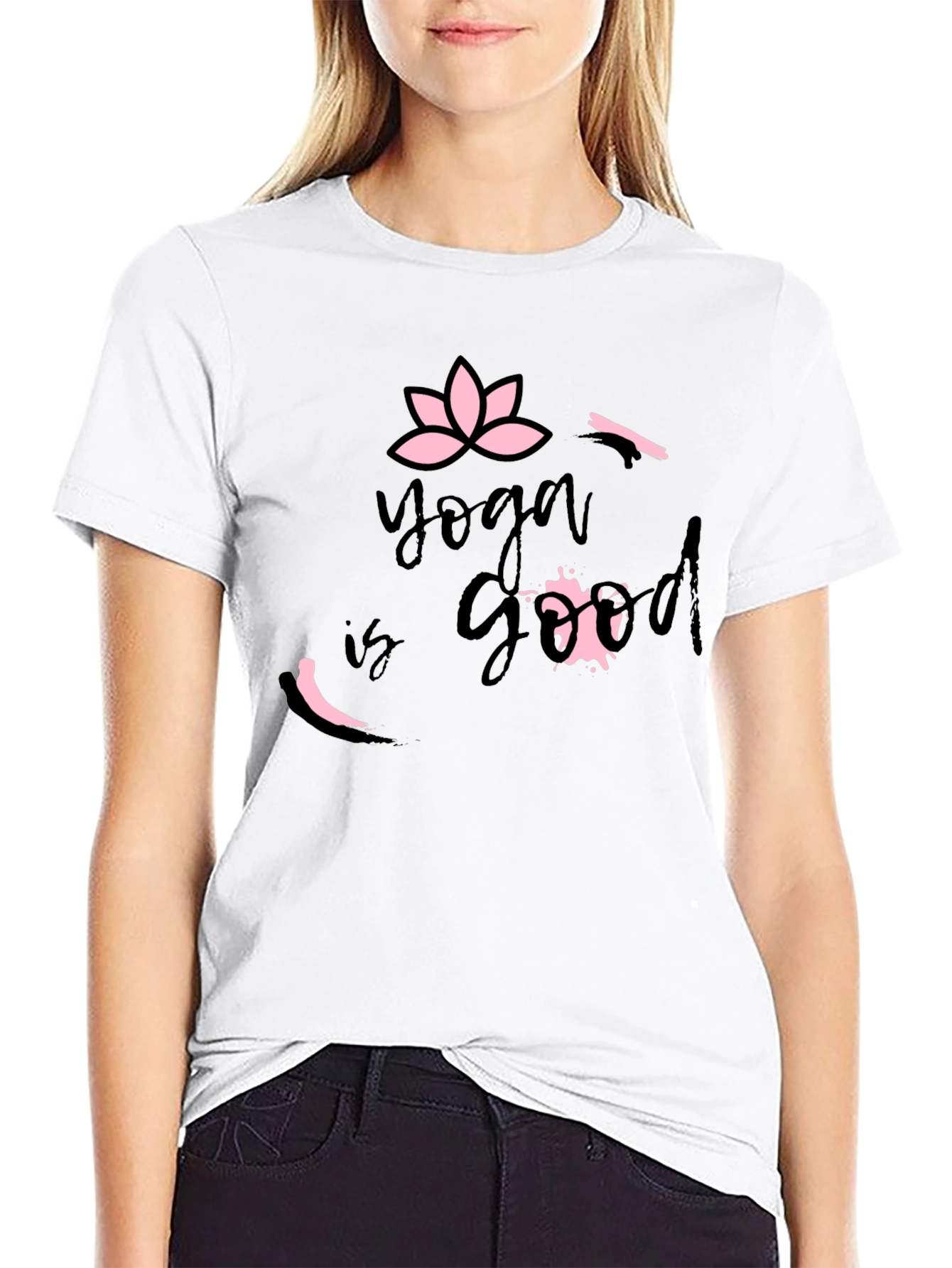 Yoga is Good T-Shirt Black