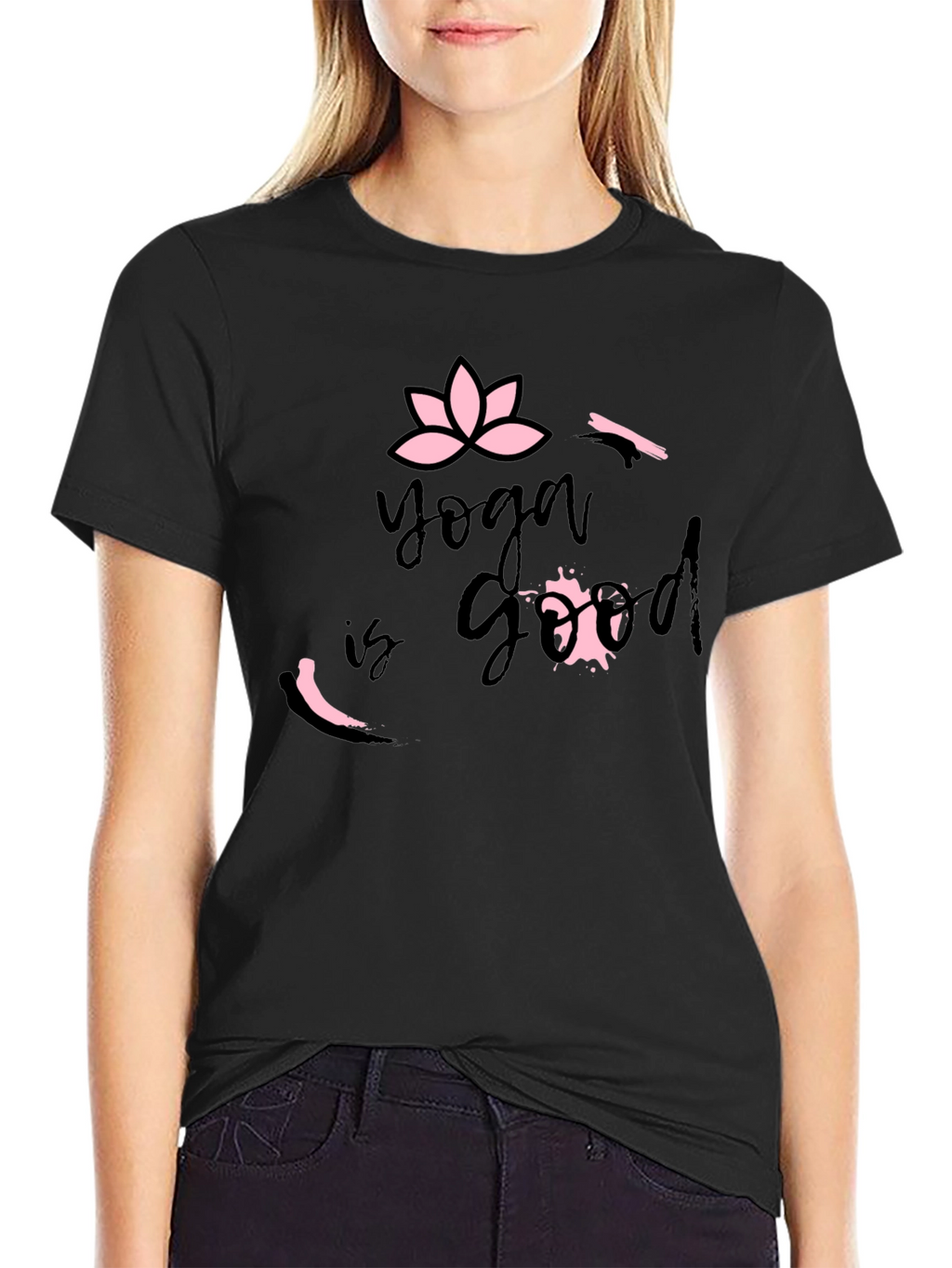 Yoga is Good T-Shirt Black