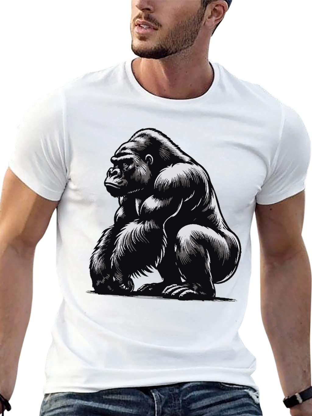 Gorilla Graphic Tee - Black T-Shirt