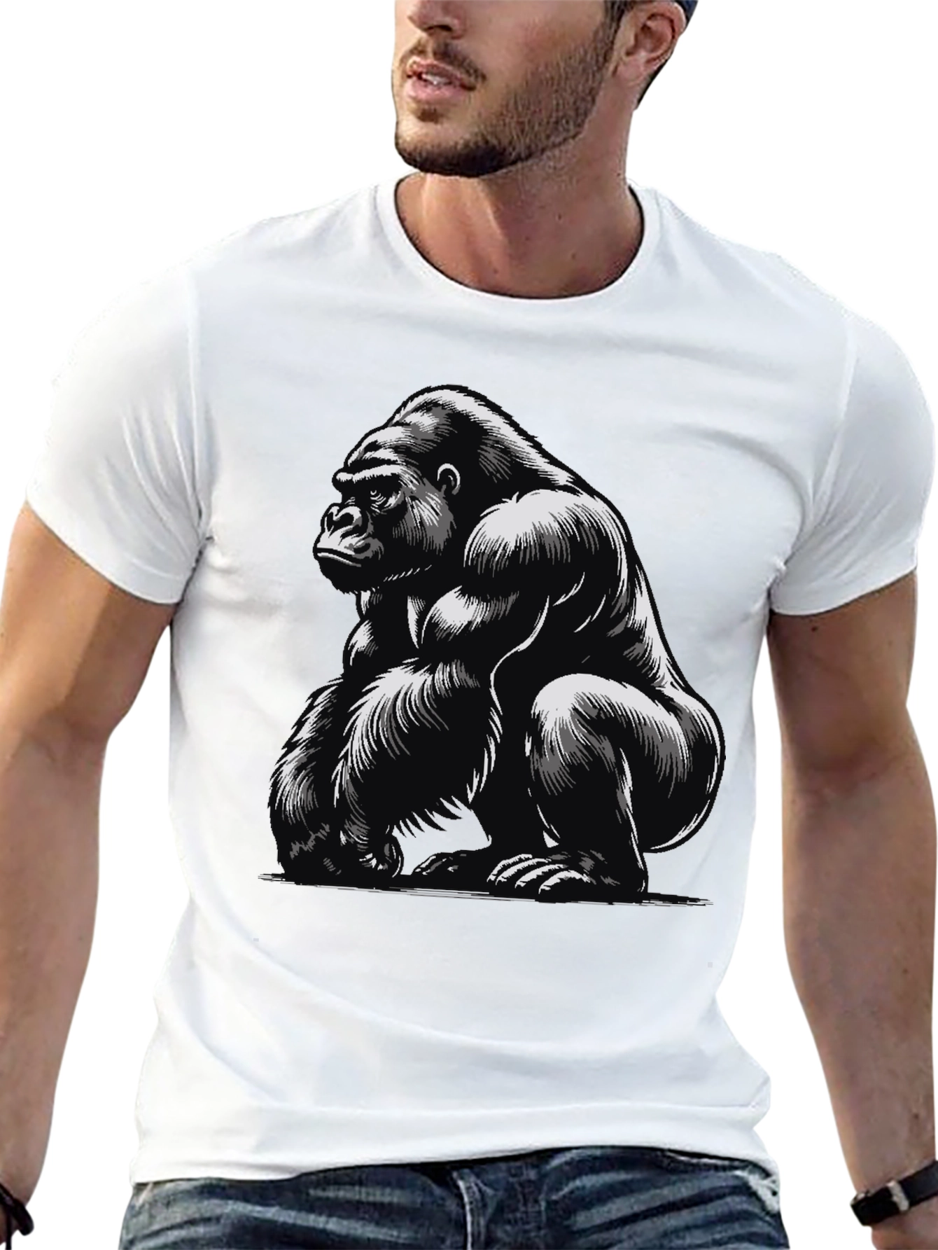 Gorilla Graphic Tee - Black T-Shirt
