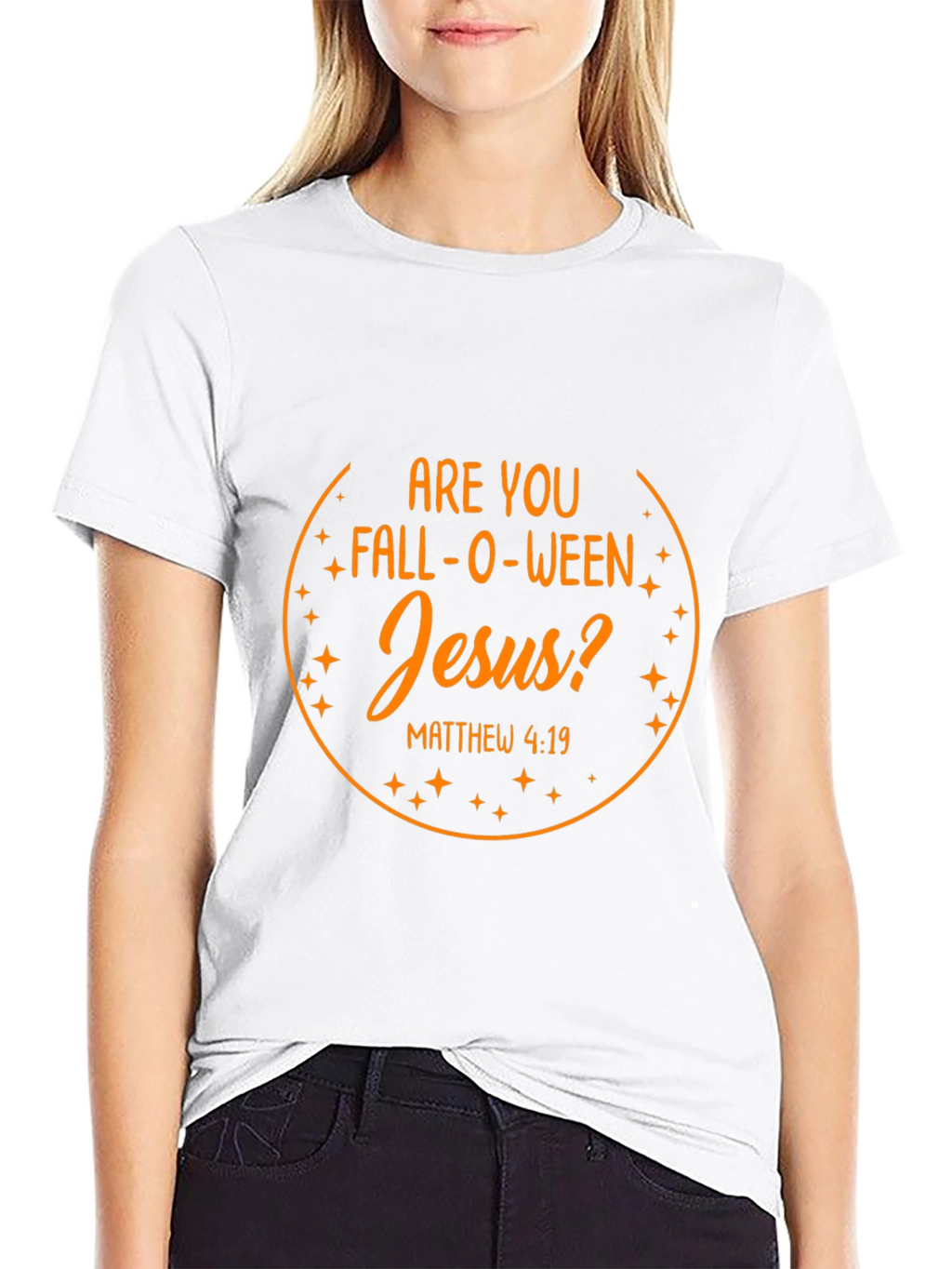 Fall-O-Ween Jesus Graphic Tee - Christian Halloween T-Shirt