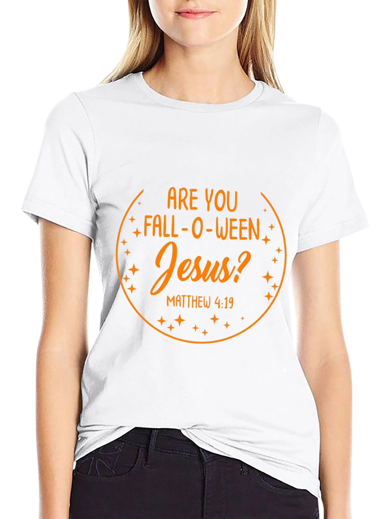 Fall-O-Ween Jesus Graphic Tee - Christian Halloween T-Shirt