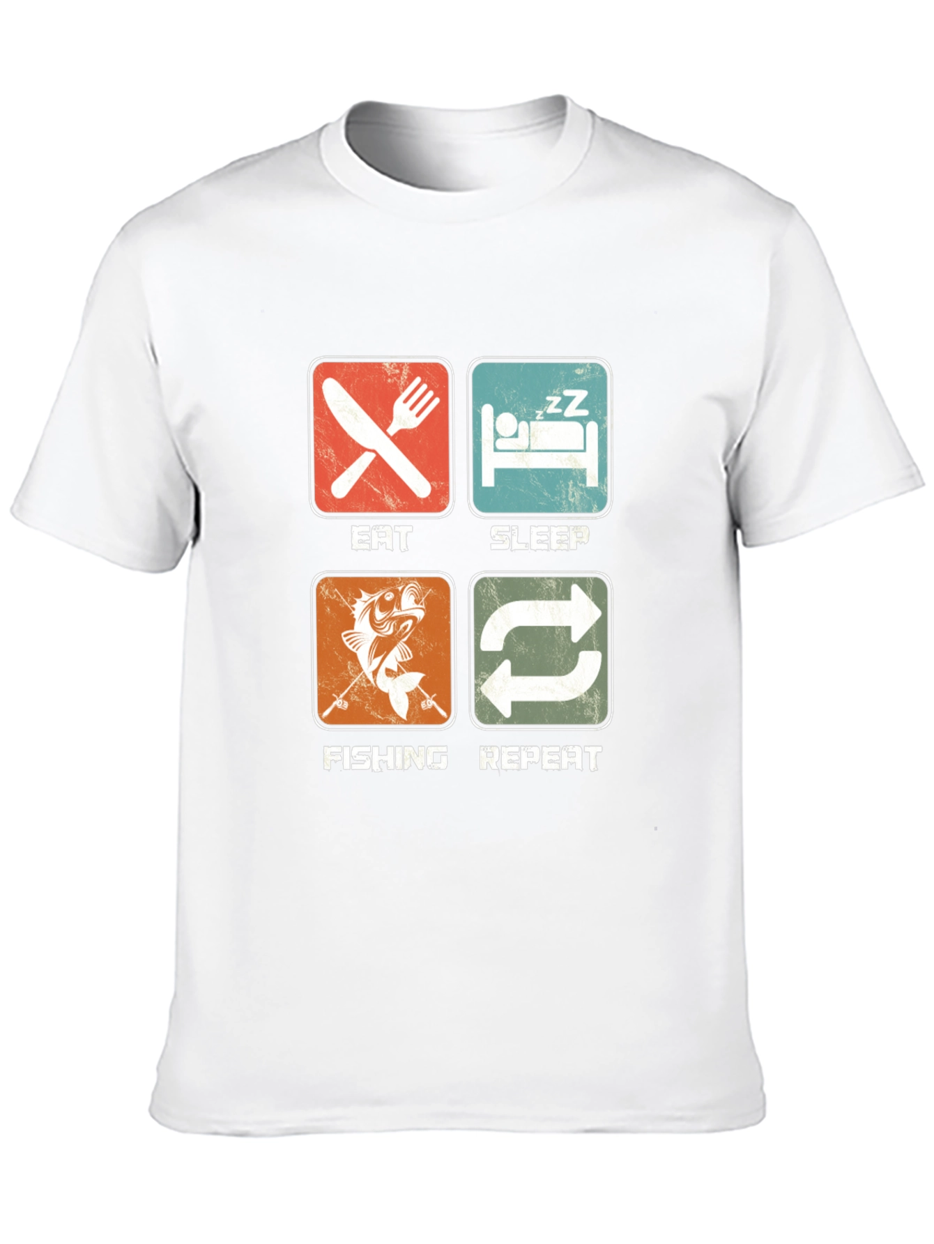 Eat Sleep Fishing Repeat Graphic T-Shirt