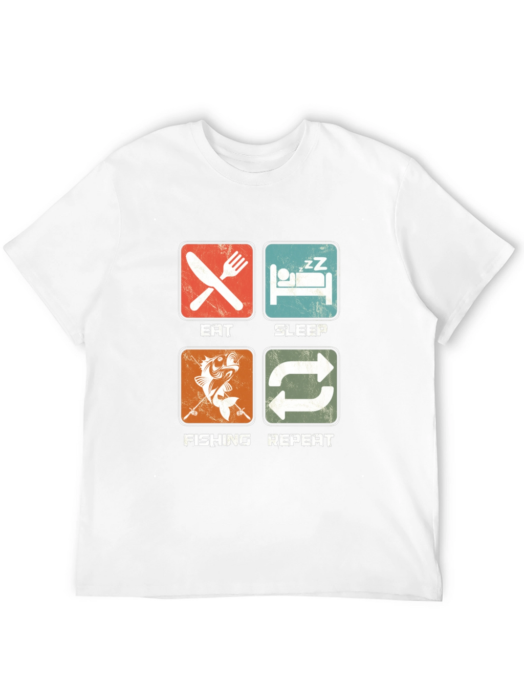 Eat Sleep Fishing Repeat Graphic T-Shirt