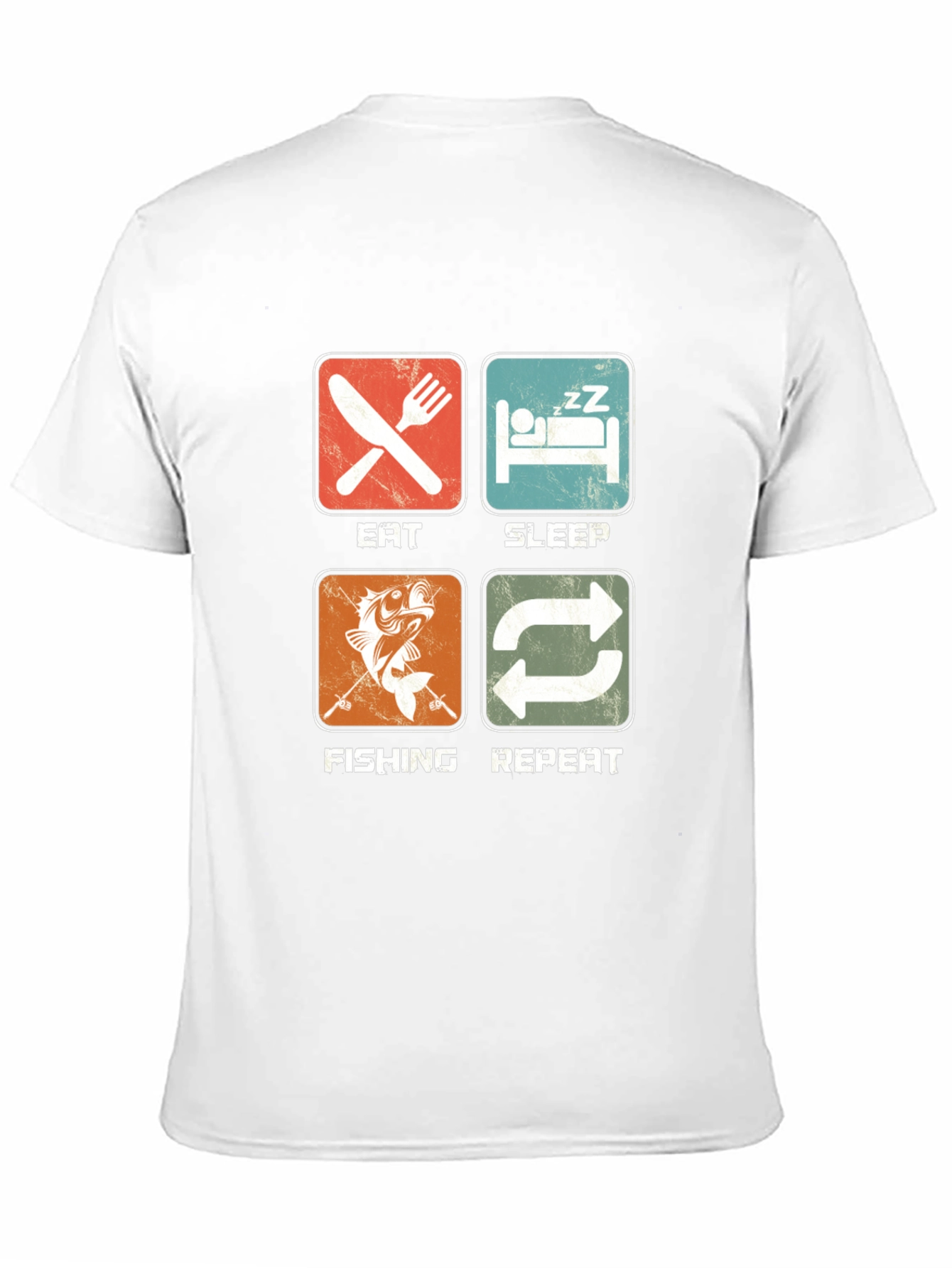 Eat Sleep Fishing Repeat Graphic T-Shirt