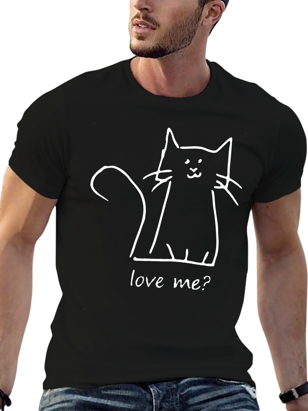 Love Me Cat Graphic Tee - Unisex Soft Cotton