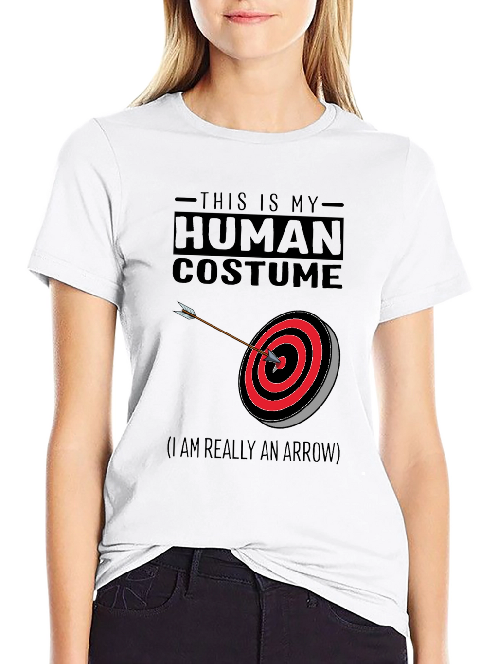 Human Costume Arrow T-Shirt - Novelty Design