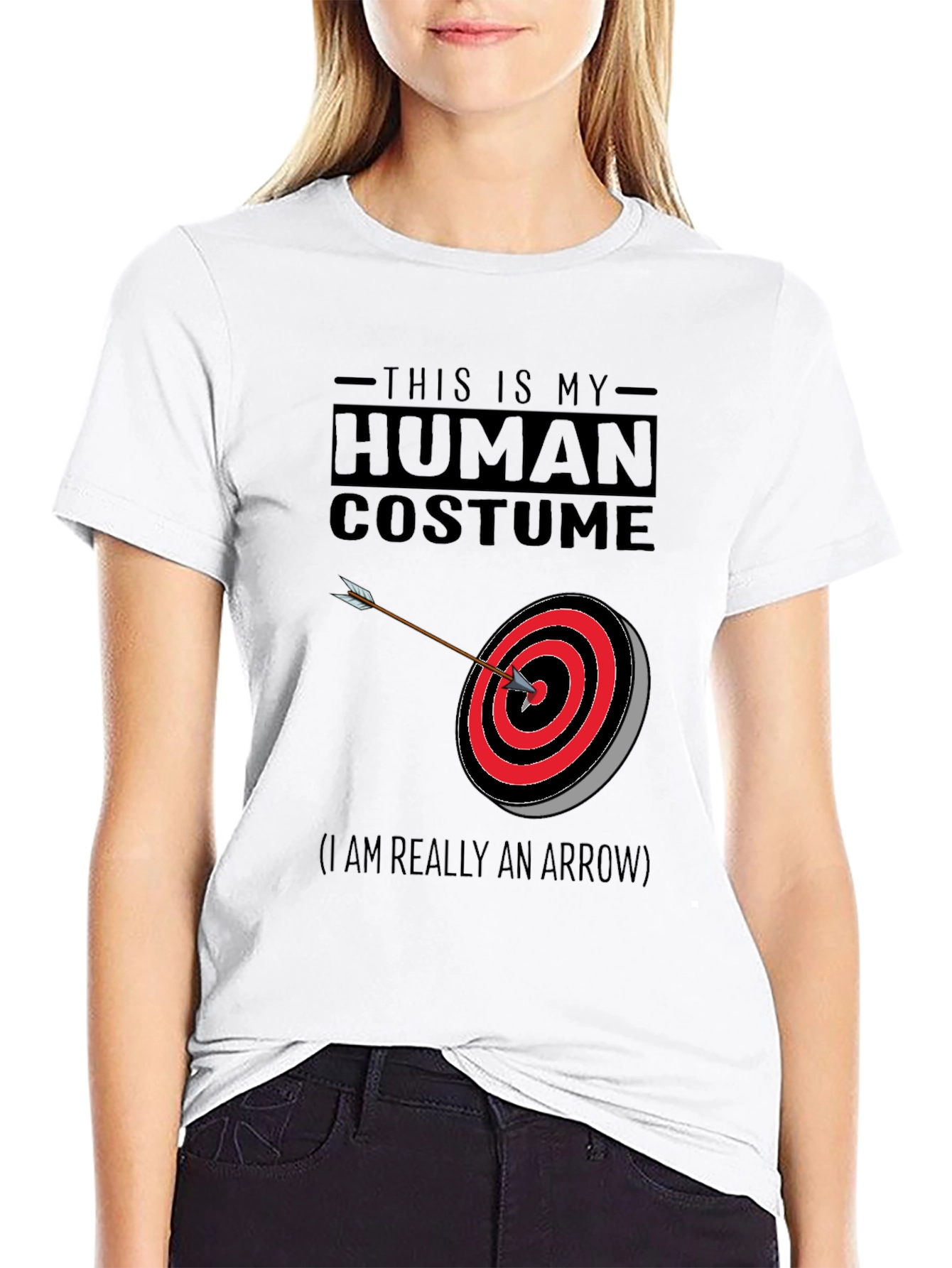Human Costume Arrow T-Shirt - Novelty Design