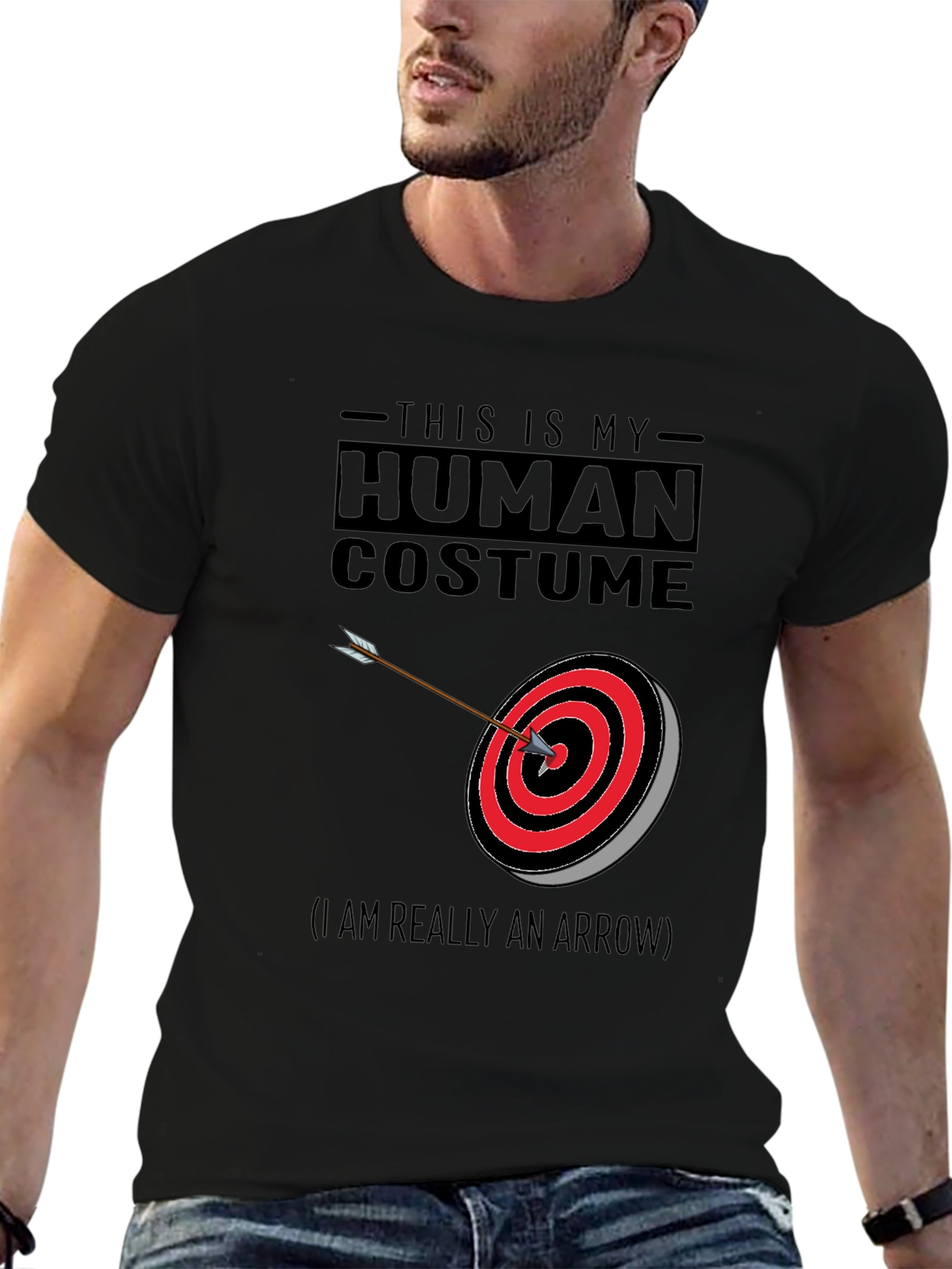 Human Costume Arrow T-Shirt - Novelty Design
