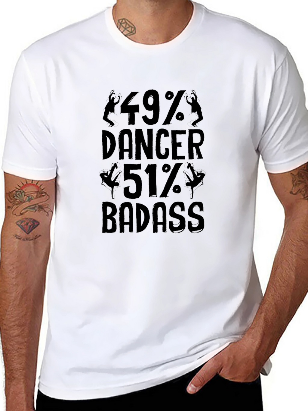 49% Dancer 51% Badass Graphic Tee