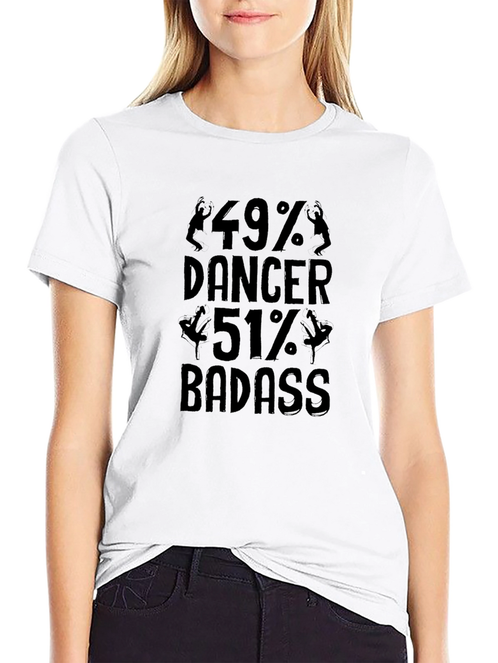49% Dancer 51% Badass Graphic Tee