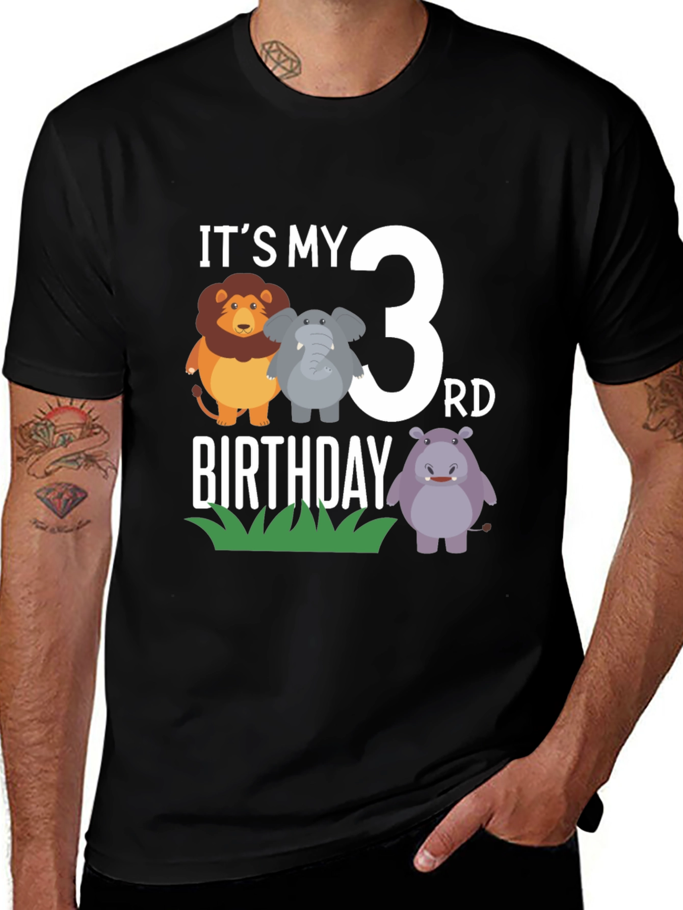 Its My 3rd Birthday T-Shirt - Cute Animals