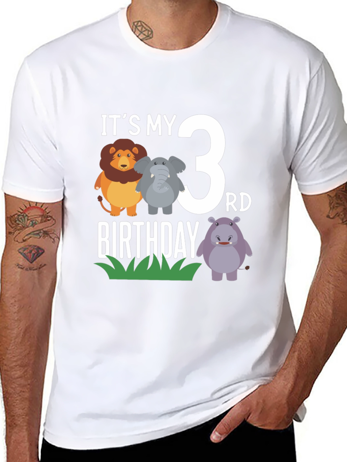 Its My 3rd Birthday T-Shirt - Cute Animals
